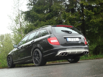 FOX Nerezový výfuk | Zadní tlumič - Mercedes-Benz C-Class (W204), C250 CDI, 2007-0, MB032133-348