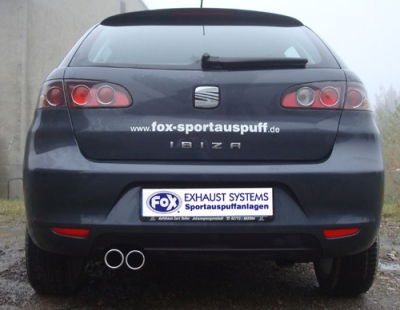 FOX Nerezový výfuk | Zadní tlumič - Seat Ibiza (6L), 1.9 TDi, 2002-2009, SE022031-065