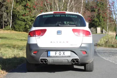 FOX Nerezový výfuk | Zadní tlumič - Seat Altea XL (5P), 2.0 TDi, 2007-2015, SE080125-128