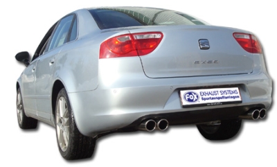 FOX Nerezový výfuk | Zadní tlumič - Seat Exeo (3R), 2.0 TDi, 2009-2014, SE090004-128