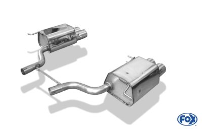 FOX Nerezový výfuk | Zadní tlumič - Mercedes-Benz SLK (R171), SLK200, 2004-2011, MB141064-072