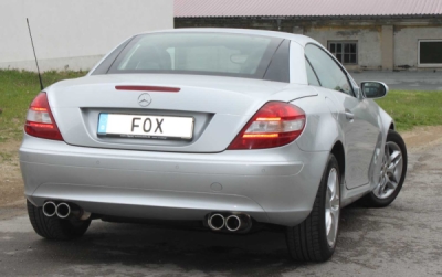 FOX Nerezový výfuk | Zadní tlumič - Mercedes-Benz SLK (R171), SLK200, 2004-2011, MB141064-072