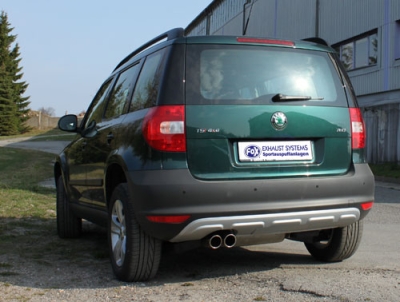 FOX Nerezový výfuk | Zadní tlumič - Skoda Yeti (5L), 2.0 TDi, 2009-2014, SK090007-150