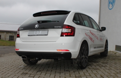 FOX Nerezový výfuk | Zadní tlumič - Skoda Rapid Spaceback, 1.6 TDi, 2012-0, SK110012-585