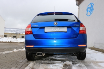 FOX Nerezový výfuk | Zadní tlumič - Skoda Rapid Spaceback, 1.6 TDi, 2012-0, SK110012-585
