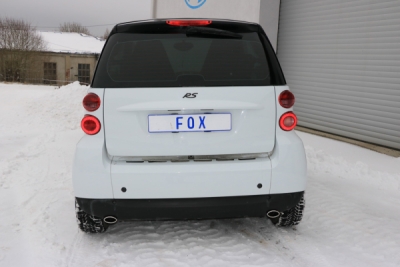 Smart Fortwo Coupe 451 Závěrečný tlumič výfuku pravý/levý - 86x54 Typ FOX SM010003-341