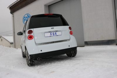 Smart Fortwo Coupe 451 Závěrečný tlumič výfuku pravý/levý - 86x54 Typ FOX SM010003-341