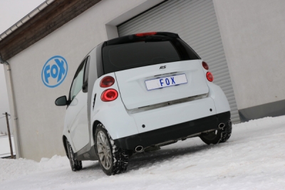Smart Fortwo Coupe 451 Závěrečný tlumič výfuku pravý/levý - 86x54 Typ FOX SM010003-341