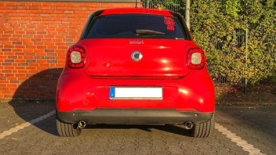Smart Fortwo 453 Závěrečný tlumič výfuku pravý/levý - 1x70 Typ 24 rec FOX SM011013-265