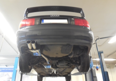 FOX Nerezový výfuk | Zadní tlumič - Audi 80 (B4), 2.8E V6, 1991-1995, AU013032-008