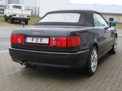 FOX Nerezový výfuk | Zadní tlumič - Audi 80 (B4), 2.8E V6, 1991-1995, AU011122-068