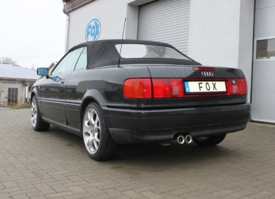 FOX Nerezový výfuk | Zadní tlumič - Audi 80 (B4), 2.8E V6, 1991-1995, AU011122-068