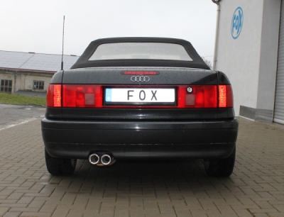 FOX Nerezový výfuk | Zadní tlumič - Audi 80 (B4), 2.8E V6, 1991-1995, AU011122-068