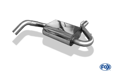 FOX Nerezový výfuk | Středový tlumič - Volkswagen Vento (1H), 1.9 TDi, 1992-1998, VW080000-MSD