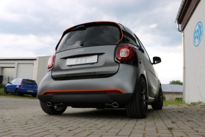 FOX Nerezový výfuk | Zadní tlumič - Smart Forfour (453), 0.9 T, 2014-0, SM011013-341