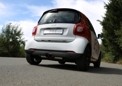 FOX Nerezový výfuk | Zadní tlumič - Smart Forfour (453), 1.0, 2014-0, SM011022-090