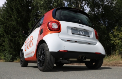 FOX Nerezový výfuk | Zadní tlumič - Smart Forfour (453), 1.0, 2014-0, SM011022-090