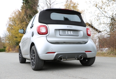 Smart Fortwo 453 Brabus Coupe & Cabrio Závěrečný tlumič výfuku pravý/ FOX SM011083-293