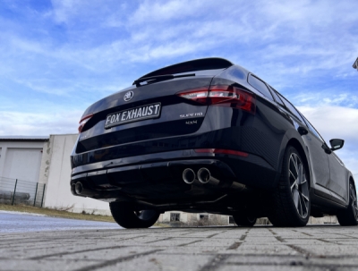 Škoda Superb III 3V 4x4 koncový tlumič pravý/levý - 2x90 typ FOX SK072014-292