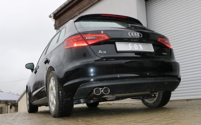 FOX Nerezový výfuk | Zadní tlumič - Audi A3 (8V), 1.4 TFSi, 2012-0, AU052007-344
