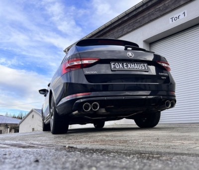 Škoda Superb III 3V 4x4 koncový tlumič pravý/levý - 2x90 typ FOX SK072014-292