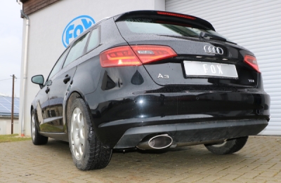 FOX Nerezový výfuk | Zadní tlumič - Audi A3 (8V), 1.4 TFSi, 2012-0, AU052007-467