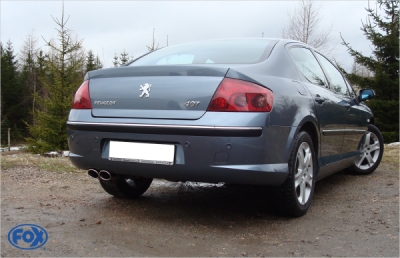 FOX Nerezový výfuk | Zadní tlumič - Peugeot 407 , 2.2 16V, 2004-2011, PE042002-366