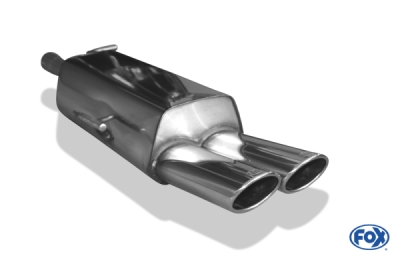 FOX Nerezový výfuk | Zadní tlumič - Peugeot RCZ, 1.6 16V, 2010-0, PE130002-366