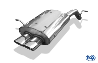 FOX Nerezový výfuk | Zadní tlumič - Peugeot 407 , 2.0 16V, 2004-2011, PE042012-366