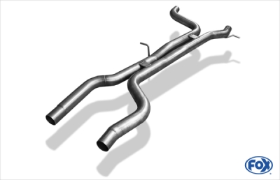 FOX Nerezový výfuk | Spojovací trubka - Porsche Cayenne (955), 4.5, 2002-2007, PO100000-VB2