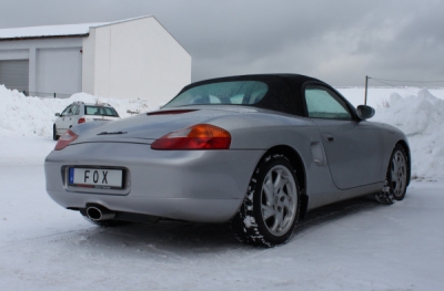 FOX Nerezový výfuk | Zadní tlumič - Porsche Boxster (986), 3.2, 1999-2004, PO090015-351