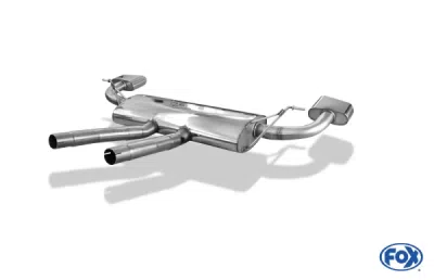 FOX Nerezový výfuk | Zadní tlumič - Porsche Cayenne (955), 4.8, 2007-2010, PO100023-750
