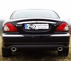 FOX Nerezový výfuk | Zadní tlumič - Jaguar X-Type, 3.0 V6, 2001-2010, JA020061-367