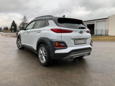 Hyundai Kona 4WD - koncovky výfuku v nárazníku koncový tlumič ex FOX HY210003-671