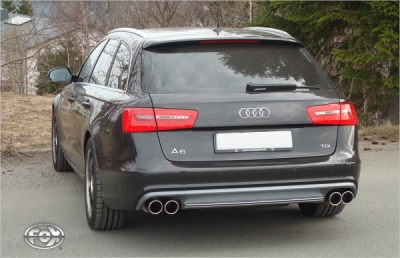 FOX Nerezový výfuk | Zadní tlumič - Audi A6 (4G), 2.0 TDi, 2011-0, AU073024-132