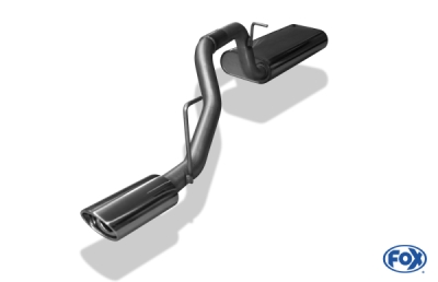 FOX Nerezový výfuk | Zadní tlumič - Jeep Cherokee (KJ), 3.7, 2001-2011, JE012001-367