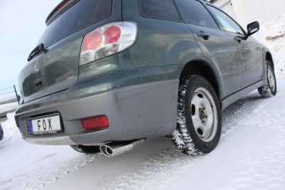 FOX Nerezový výfuk | Zadní tlumič - Mitsubishi Outlander I (CU), 2.4, 2001-2006, MI130007-367
