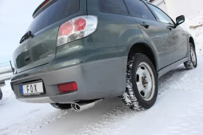 FOX Nerezový výfuk | Zadní tlumič - Mitsubishi Outlander I (CU), 2.4, 2001-2006, MI130007-367