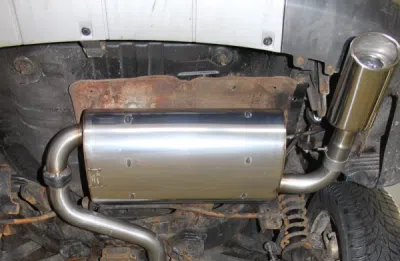 FOX Nerezový výfuk | Zadní tlumič - Mitsubishi Outlander I (CU), 2.4, 2001-2006, MI130007-367