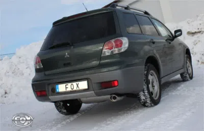 FOX Nerezový výfuk | Zadní tlumič - Mitsubishi Outlander I (CU), 2.4, 2001-2006, MI130007-367