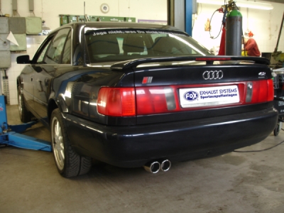 Audi 100/A6 typ C4 quattro koncový tlumič výfuku - 2x80 typ 16 FOX AU070012-130