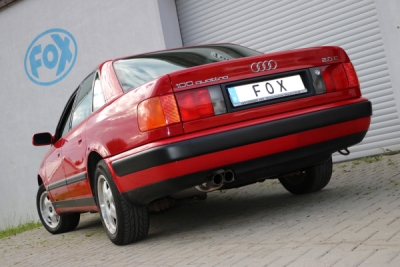 Audi 100/A6 quattro typ C4 koncový tlumič výfuku - 2x70 typ 14 FOX AU070032-086