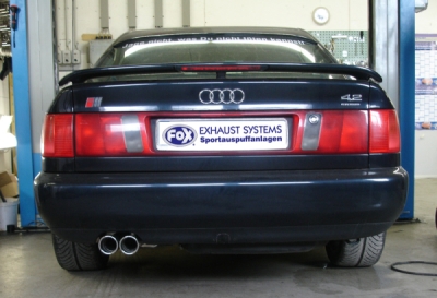 Audi 100/A6 typ C4 quattro koncový tlumič výfuku - 2x80 typ 16 FOX AU070012-130