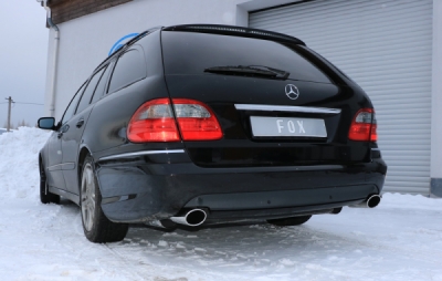 FOX Nerezový výfuk | Zadní tlumič - Mercedes-Benz E-Class (S211), E500, 2002-2009, MB042014-347