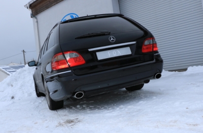 FOX Nerezový výfuk | Zadní tlumič - Mercedes-Benz E-Class (S211), E500, 2002-2009, MB042014-347