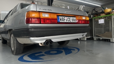 Audi 100/A6 Typ C3/C4 Frontantrieb koncový tlumič výfuku - 2x70 typ FOX AU070022-086