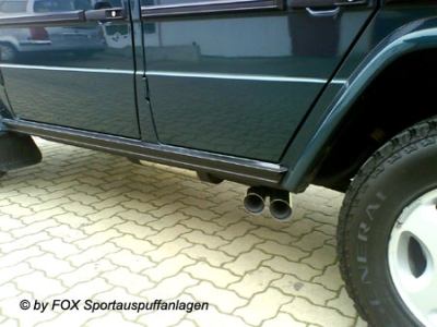 FOX Nerezový výfuk | Zadní tlumič - Mercedes-Benz G-Class (W463), G320, 1979-0, MB050002-088