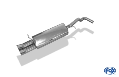 FOX Nerezový výfuk | Zadní tlumič - Volkswagen Golf IV, 2.3 V5, 1997-2006, VW053002-166