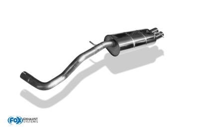 FOX Nerezový výfuk | Zadní tlumič - Volkswagen Golf IV, 2.3 V5, 1997-2006, VW053002-068
