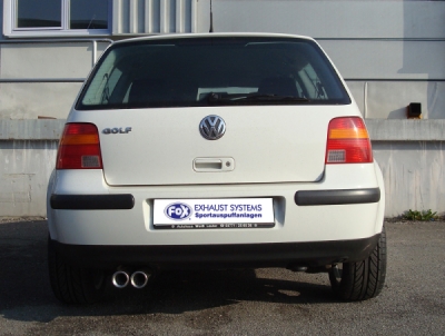 FOX Nerezový výfuk | Zadní tlumič - Volkswagen Golf IV, 2.3 V5, 1997-2006, VW053002-068
